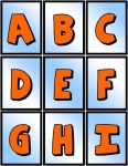 Flashcard Set - Alphabet A - I