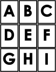 Flashcard Set - Alphabet A - I