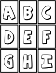 Flashcard Set - Alphabet A - I