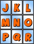 Flashcard Set - Alphabet J - R