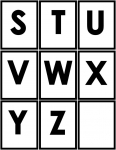 Flashcard Set - Alphabet S - Z