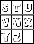 Flashcard Set - Alphabet S - Z