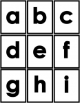 Flashcard Set - Alphabet a - i
