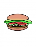 a hamburger