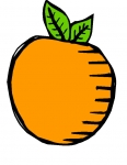 an orange