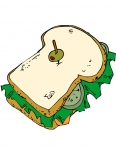 a sandwich