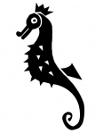 a seahorse