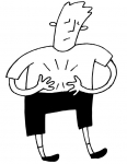 a stomachache