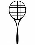 a tennis racquet